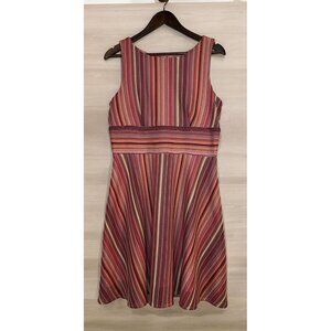 Gabby Skye Dress Multicolor Crotchet Fit and Flare Sleeveless  SZ 10 ($128)